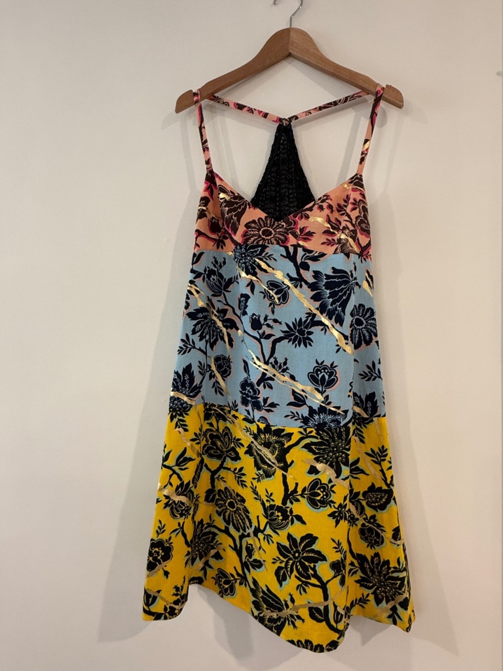 Vintage Bazar by Christian Lacroix floral backless dress, made in France, EU 42
